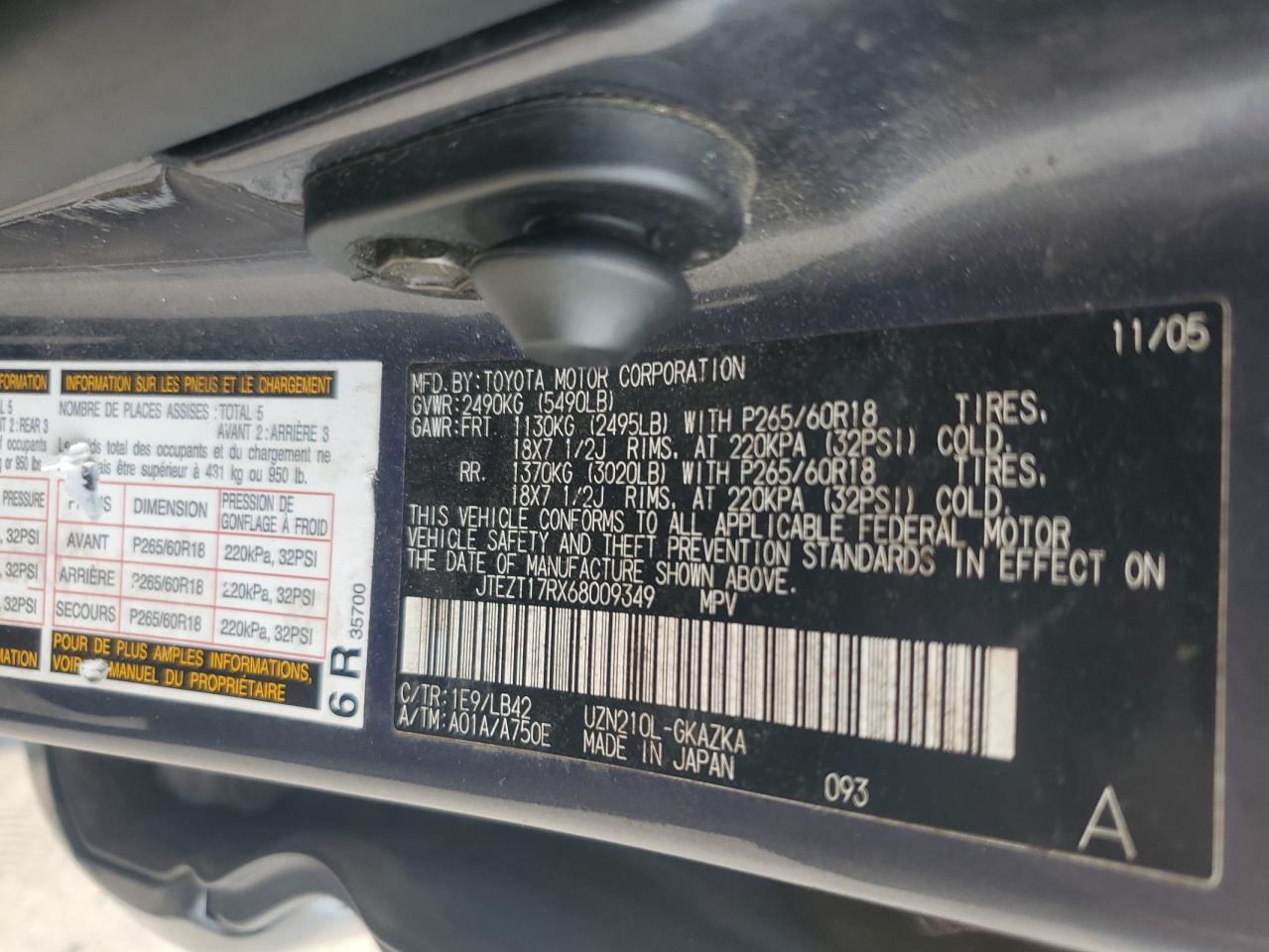 2006 TOYOTA 4Runner