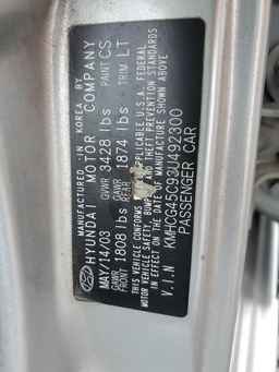 2003 HYUNDAI ACCENT