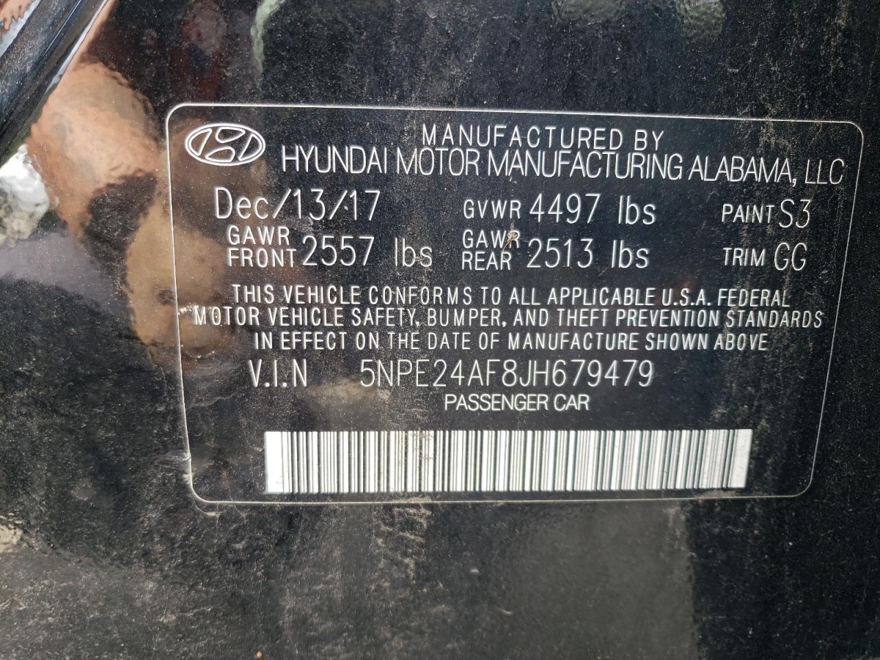 2018 HYUNDAI SONATA
