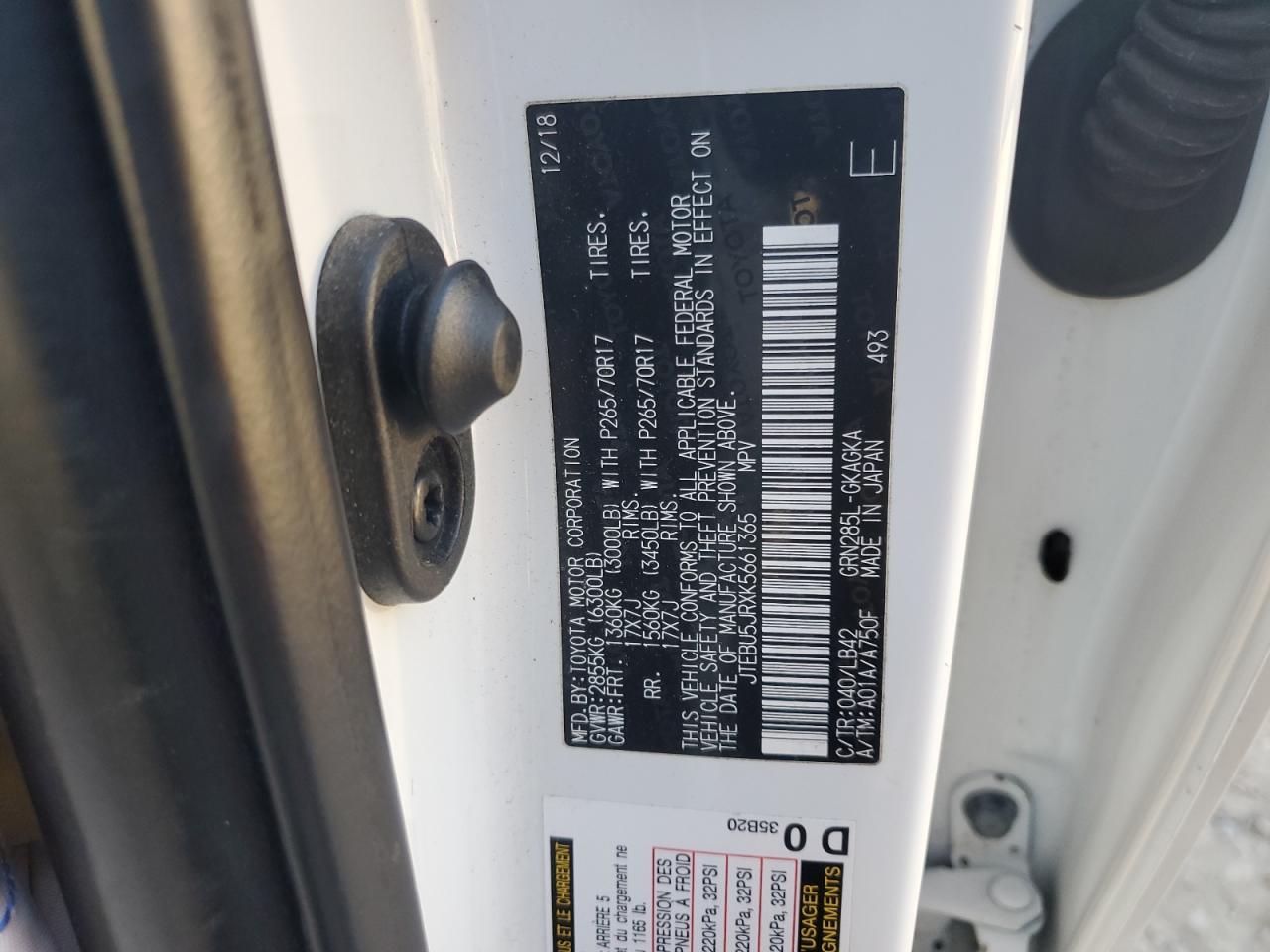 2019 TOYOTA 4Runner
