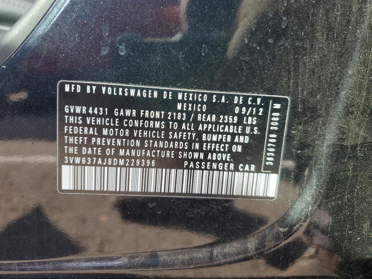 2013 VOLKSWAGEN JETTA