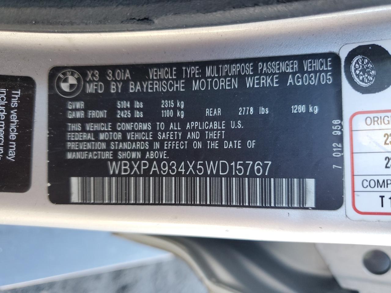 2005 BMW X3