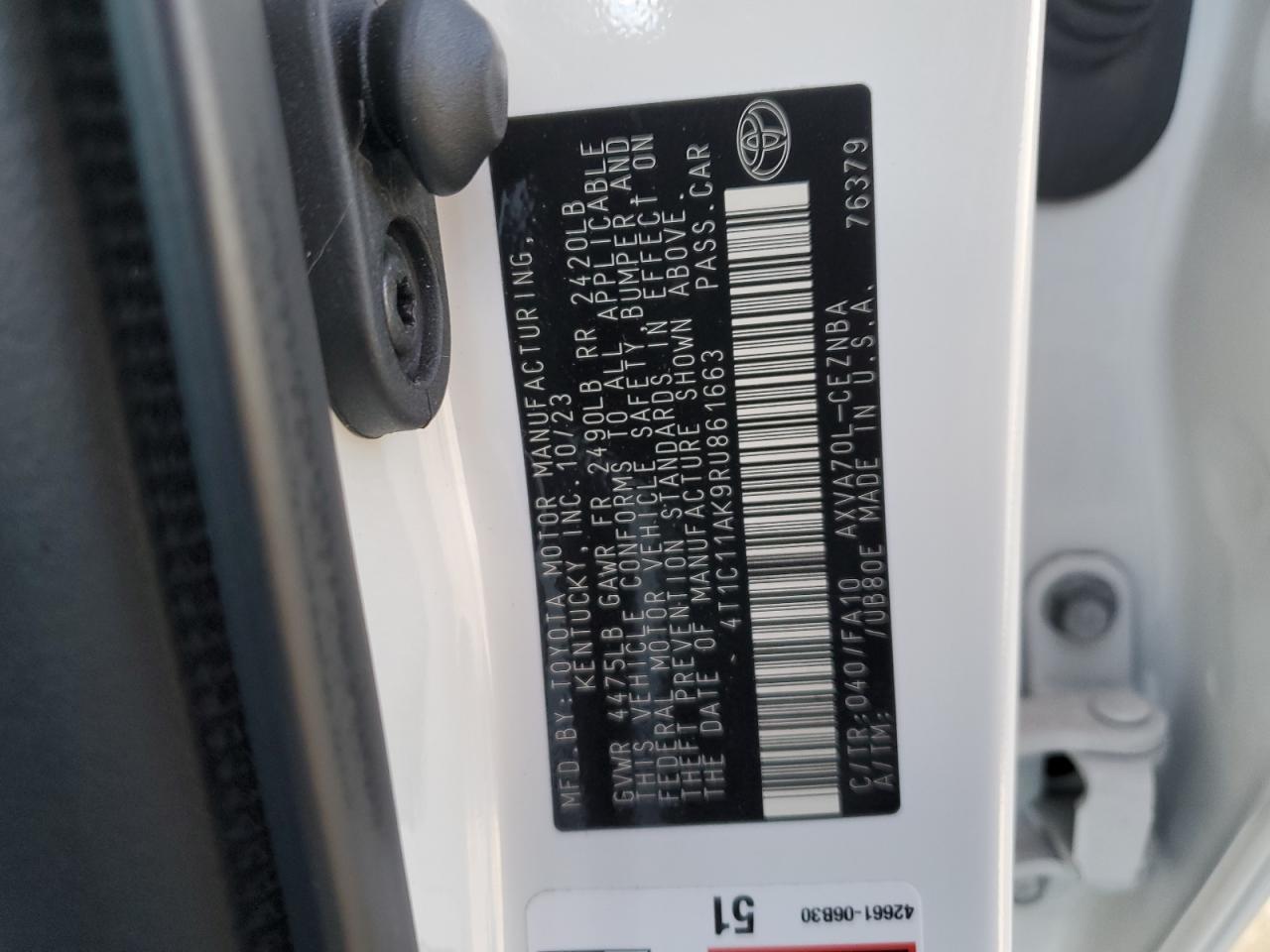 2024 TOYOTA CAMRY