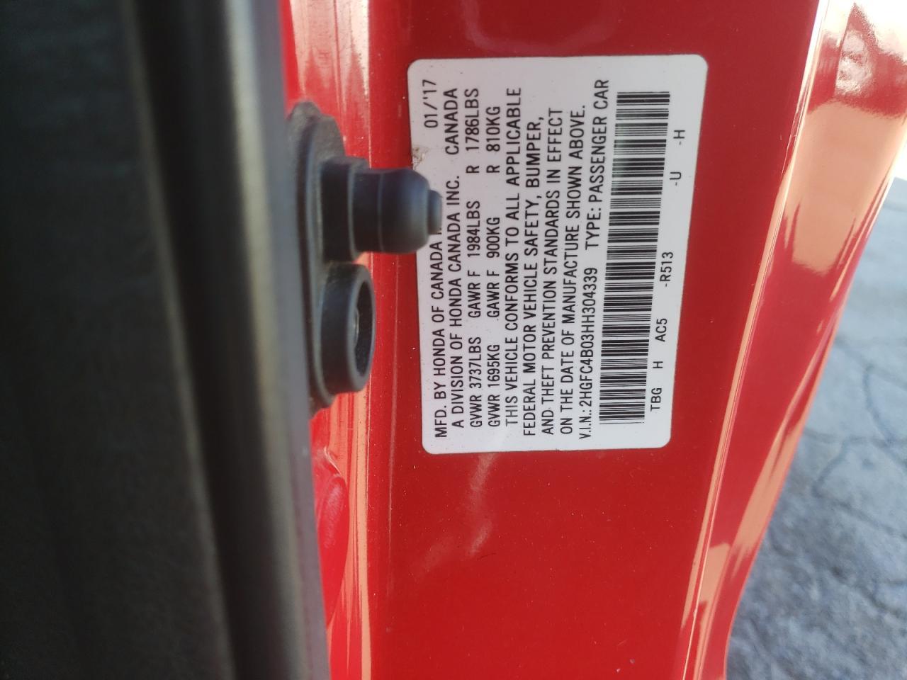 2017 HONDA CIVIC