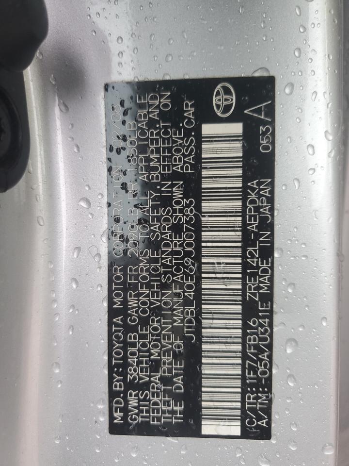 2009 TOYOTA COROLLA