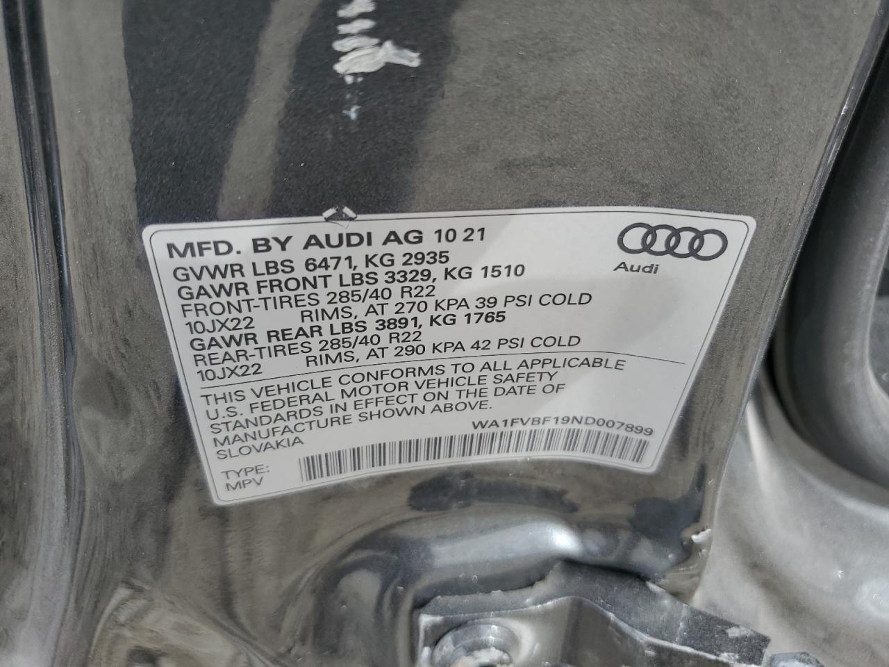 2022 AUDI Q8