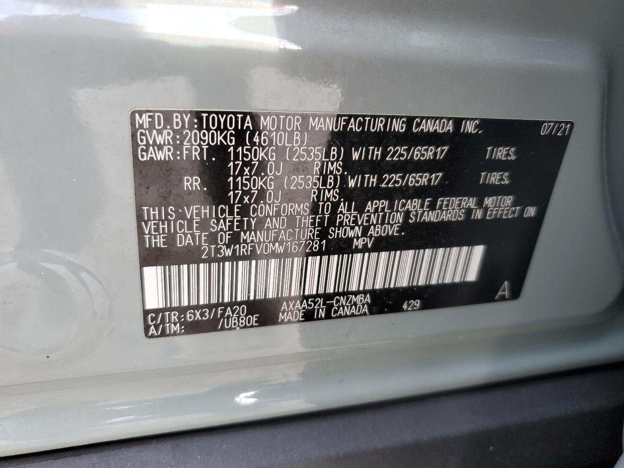 2021 TOYOTA RAV4