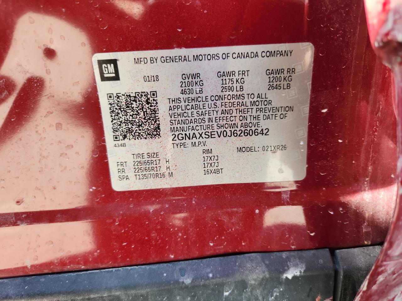 2018 CHEVROLET EQUINOX