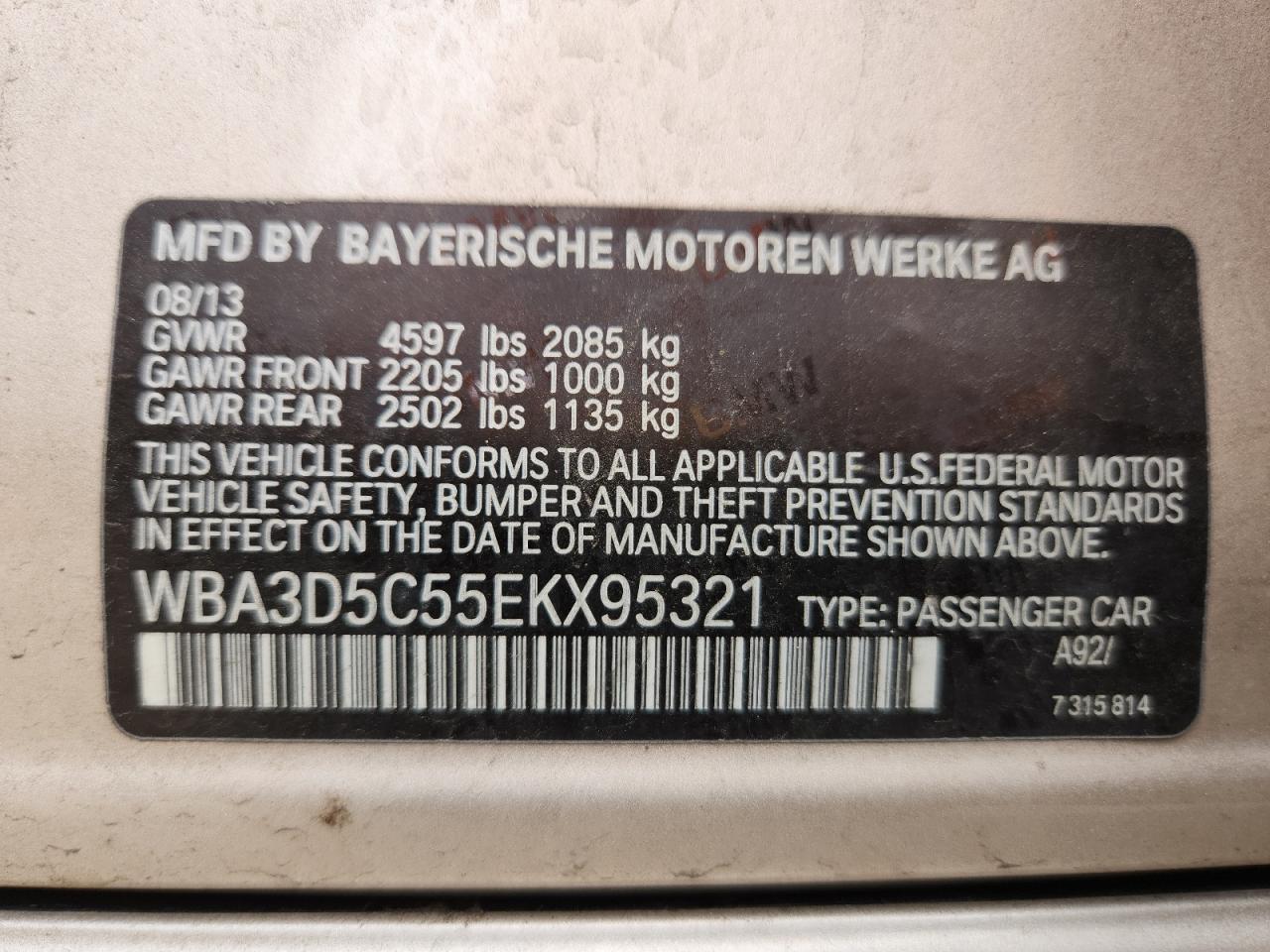 2014 BMW 3 SERIES