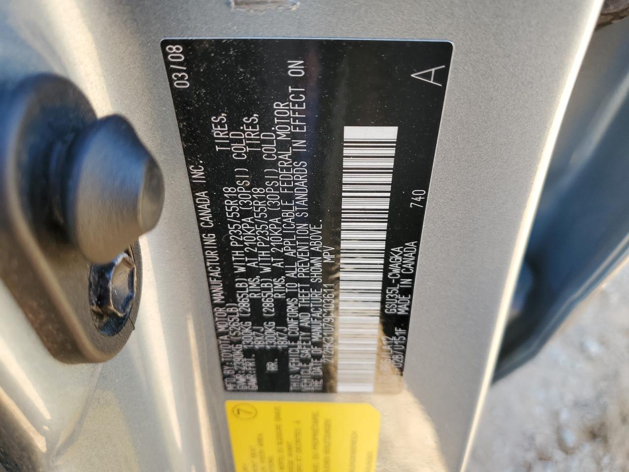 2009 LEXUS RX 350
