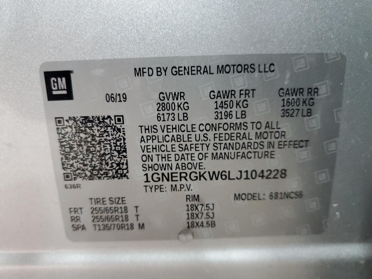 2020 CHEVROLET TRAVERSE