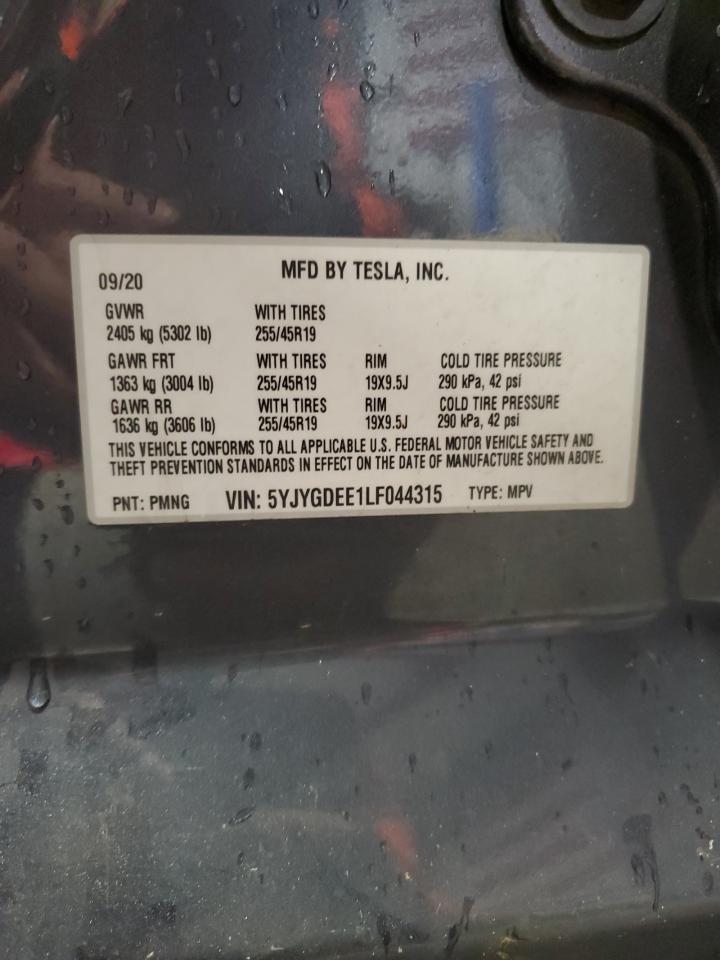 2020 TESLA MODEL Y