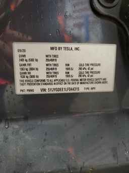 2020 TESLA MODEL Y