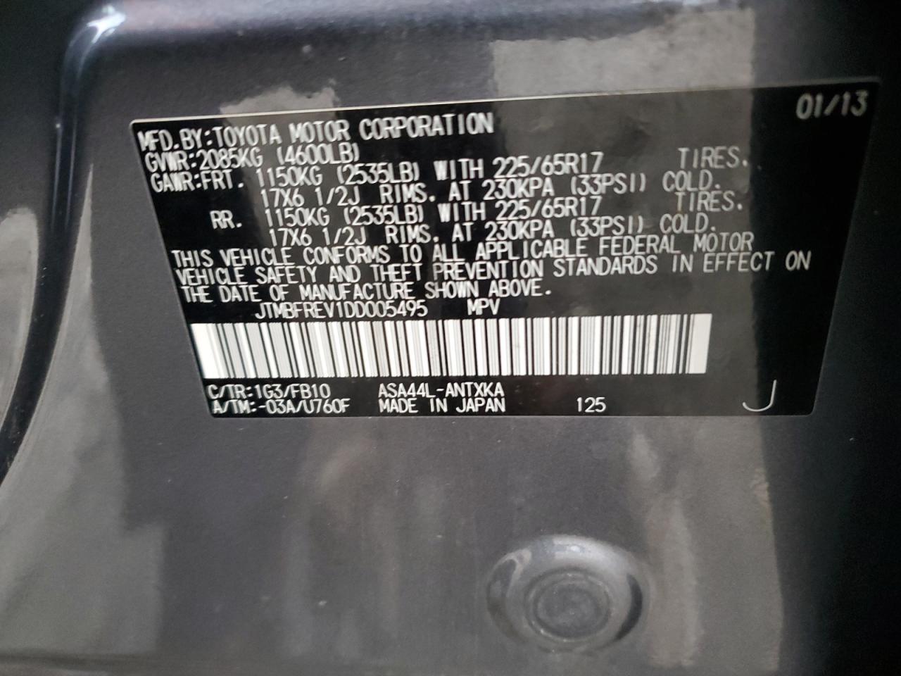 2013 TOYOTA RAV4