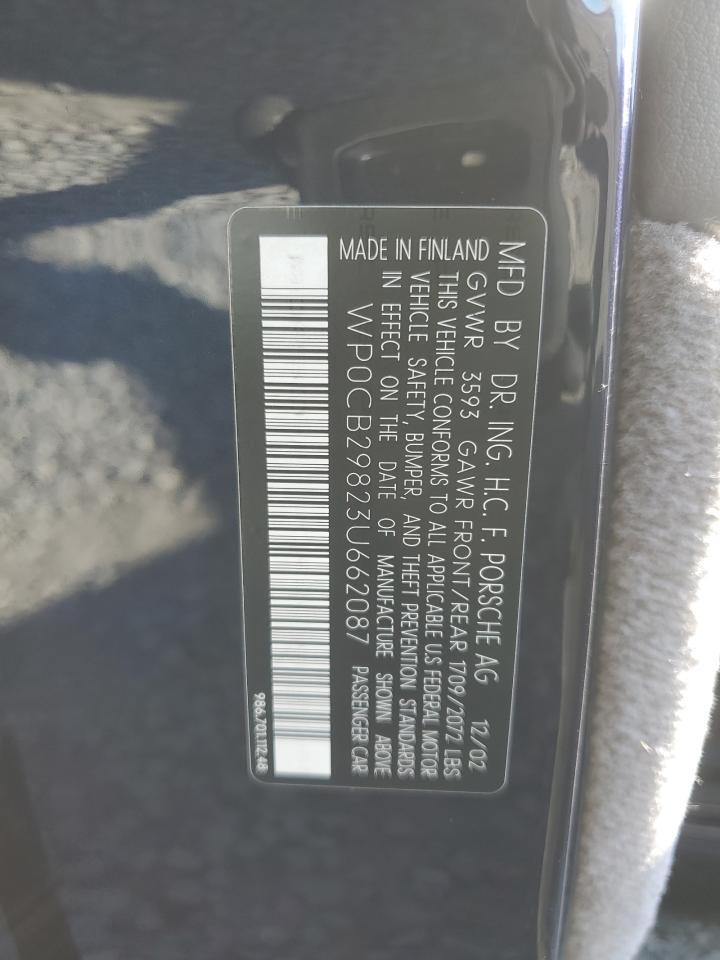2003 PORSCHE Boxster