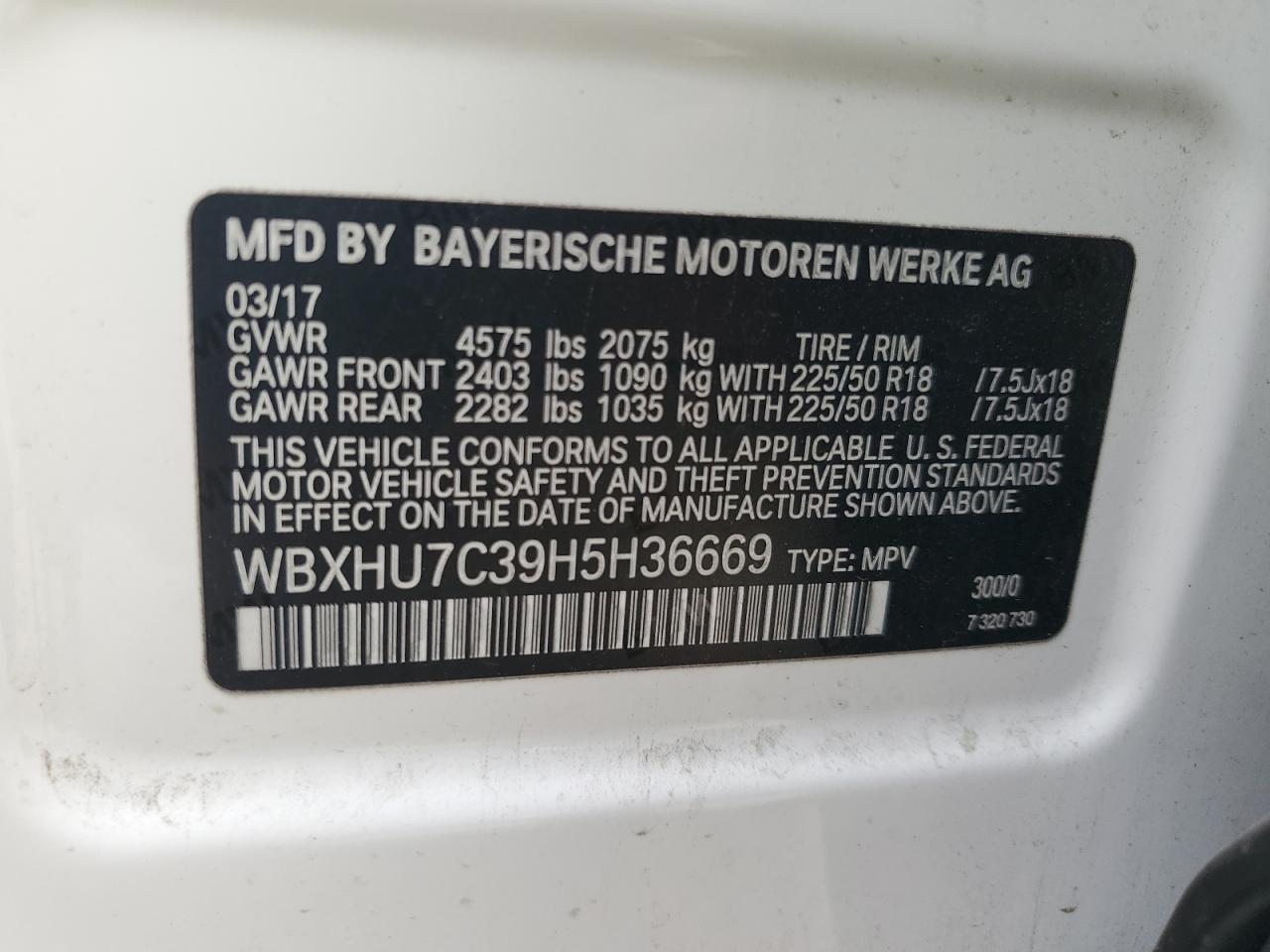 2017 BMW X1