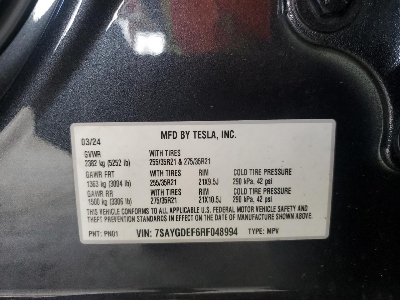 2024 TESLA MODEL Y