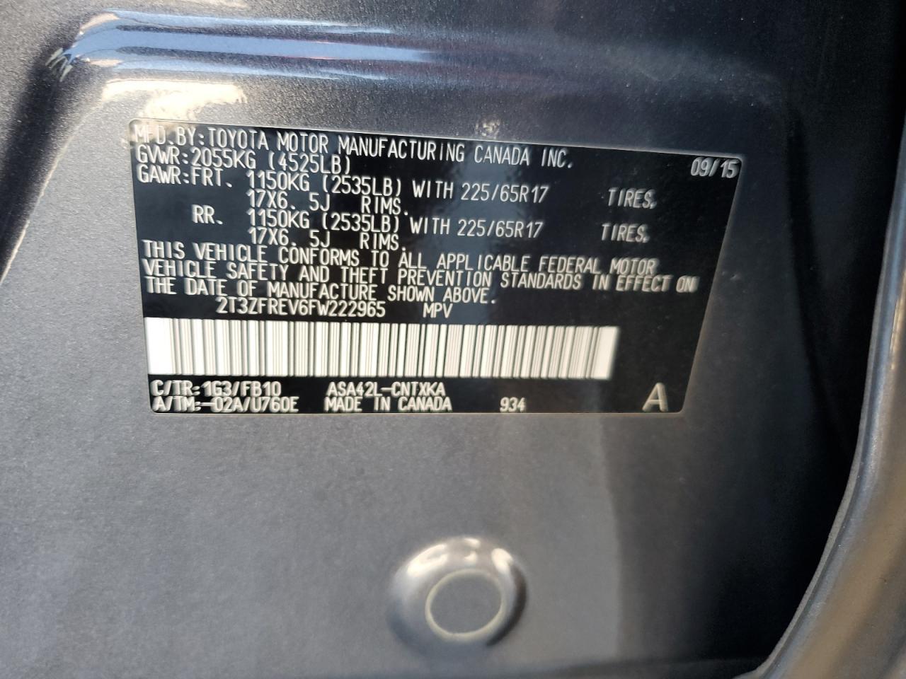 2015 TOYOTA RAV4