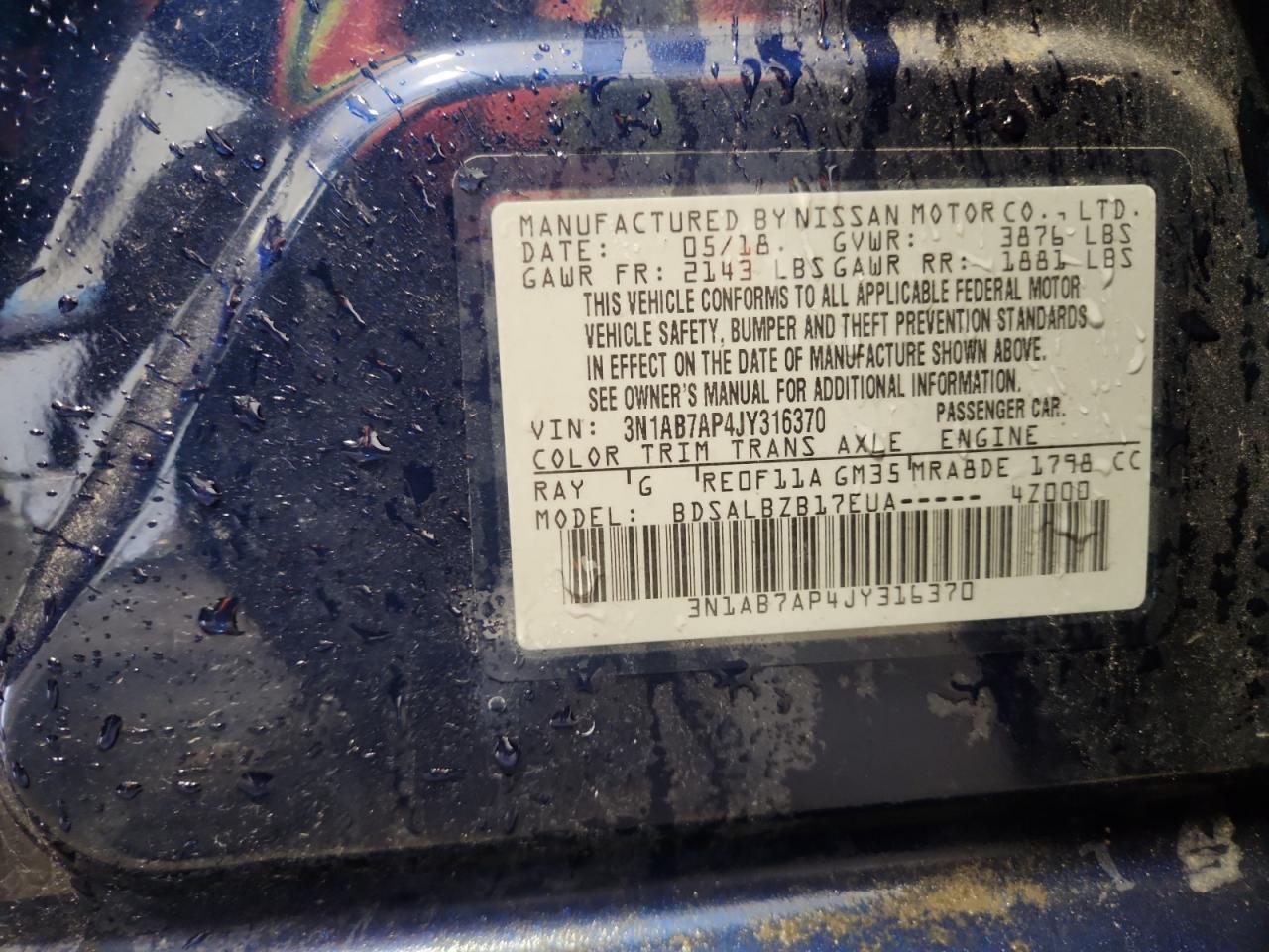 2018 NISSAN SENTRA