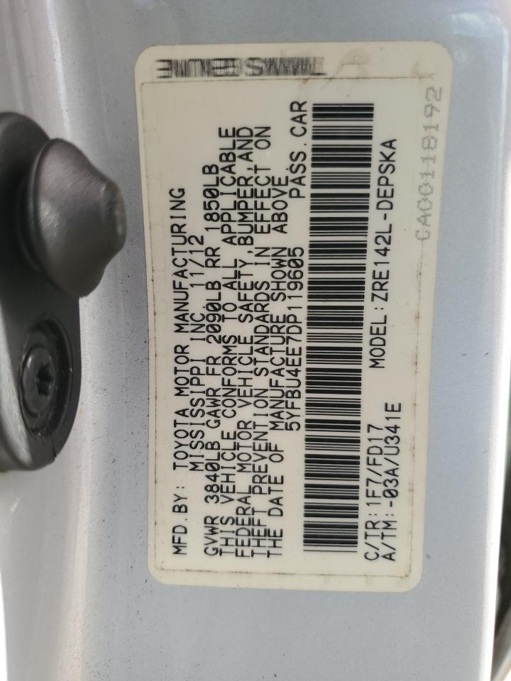 2013 TOYOTA COROLLA