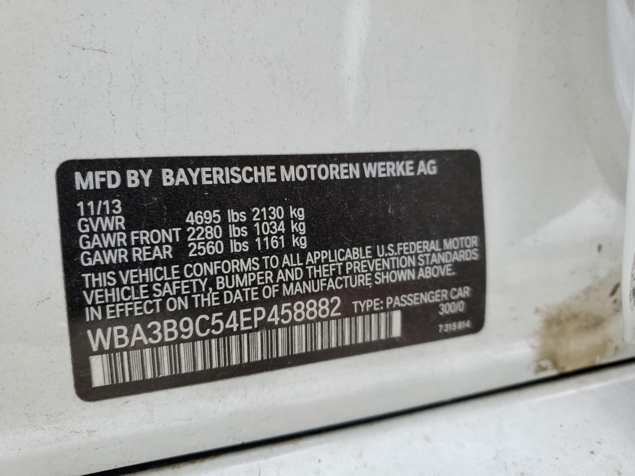 2014 BMW 3 SERIES
