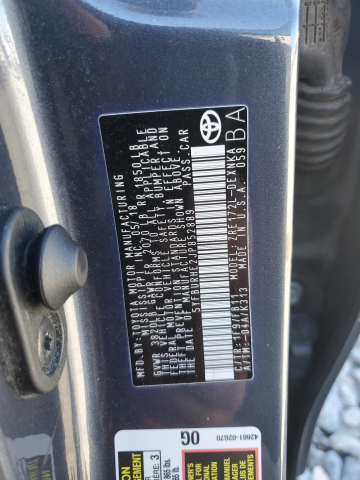 2018 TOYOTA COROLLA