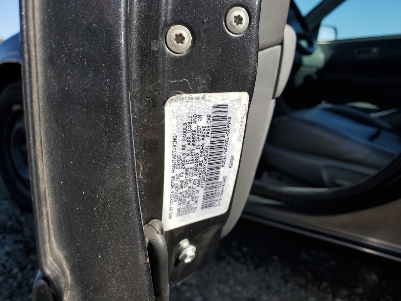 2000 TOYOTA CAMRY