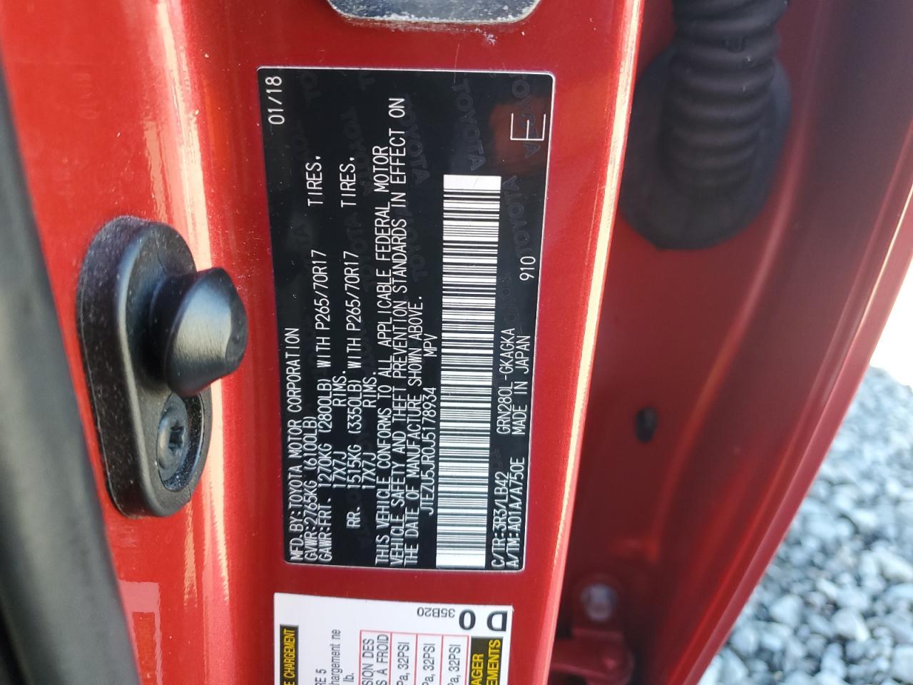 2018 TOYOTA 4Runner