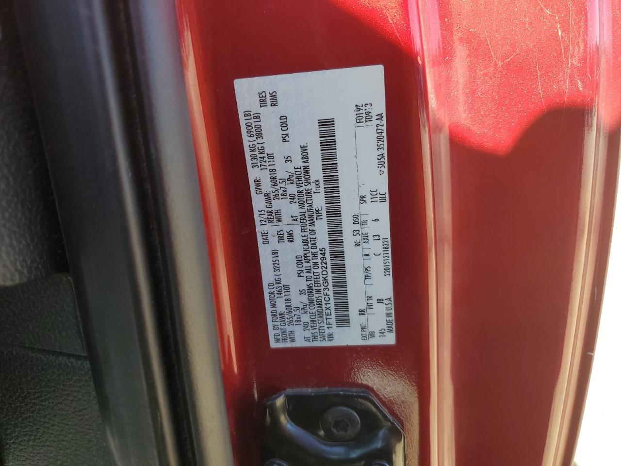 2016 FORD F-150