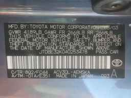 2004 TOYOTA CAMRY