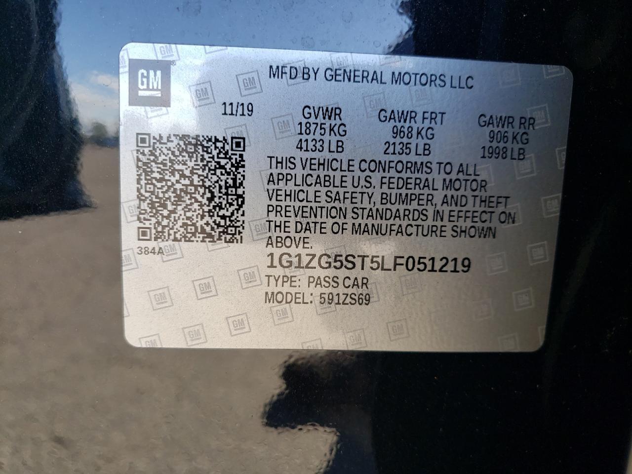 2020 CHEVROLET MALIBU