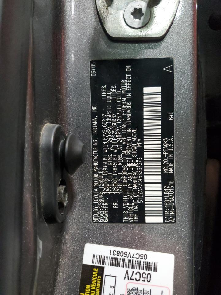 2005 TOYOTA SIENNA
