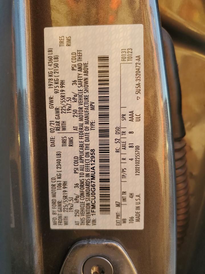 2021 FORD ESCAPE