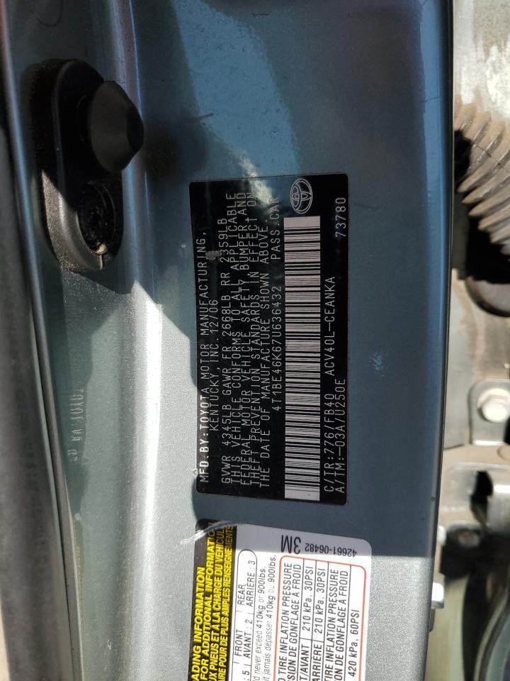 2007 TOYOTA CAMRY