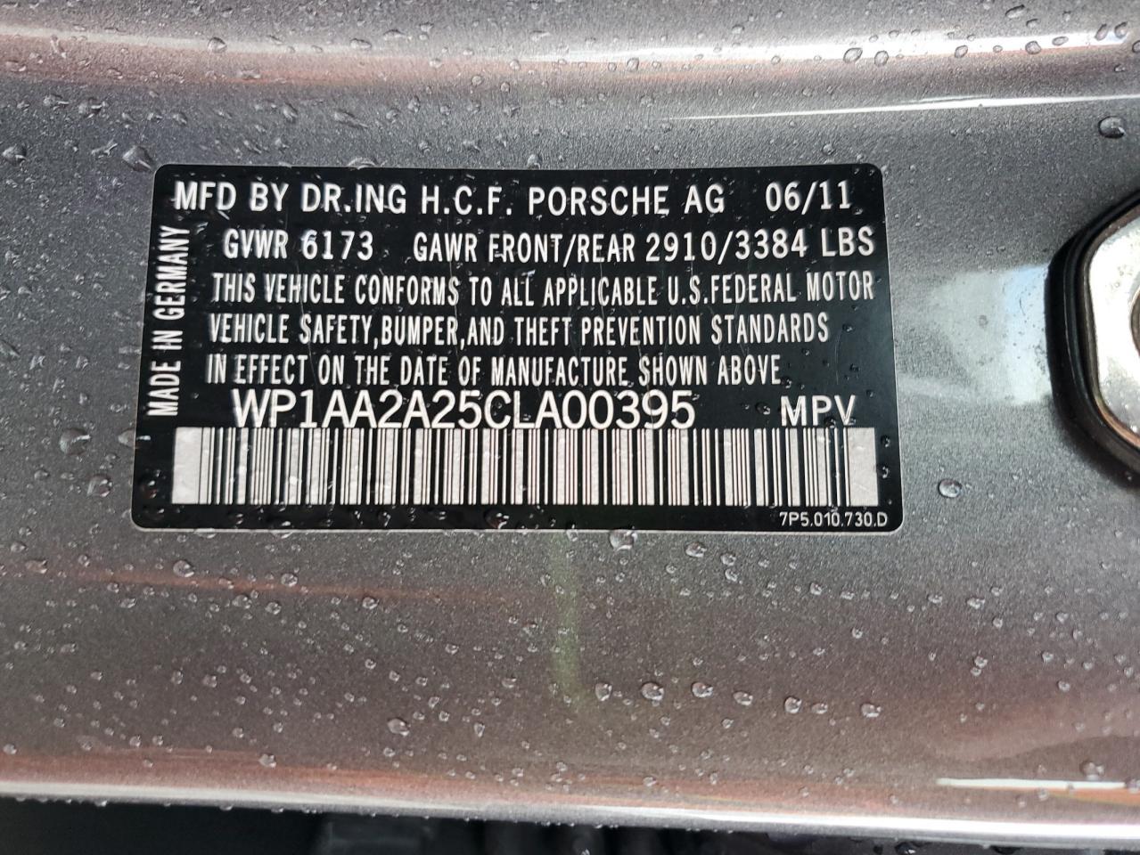 2012 PORSCHE CAYENNE