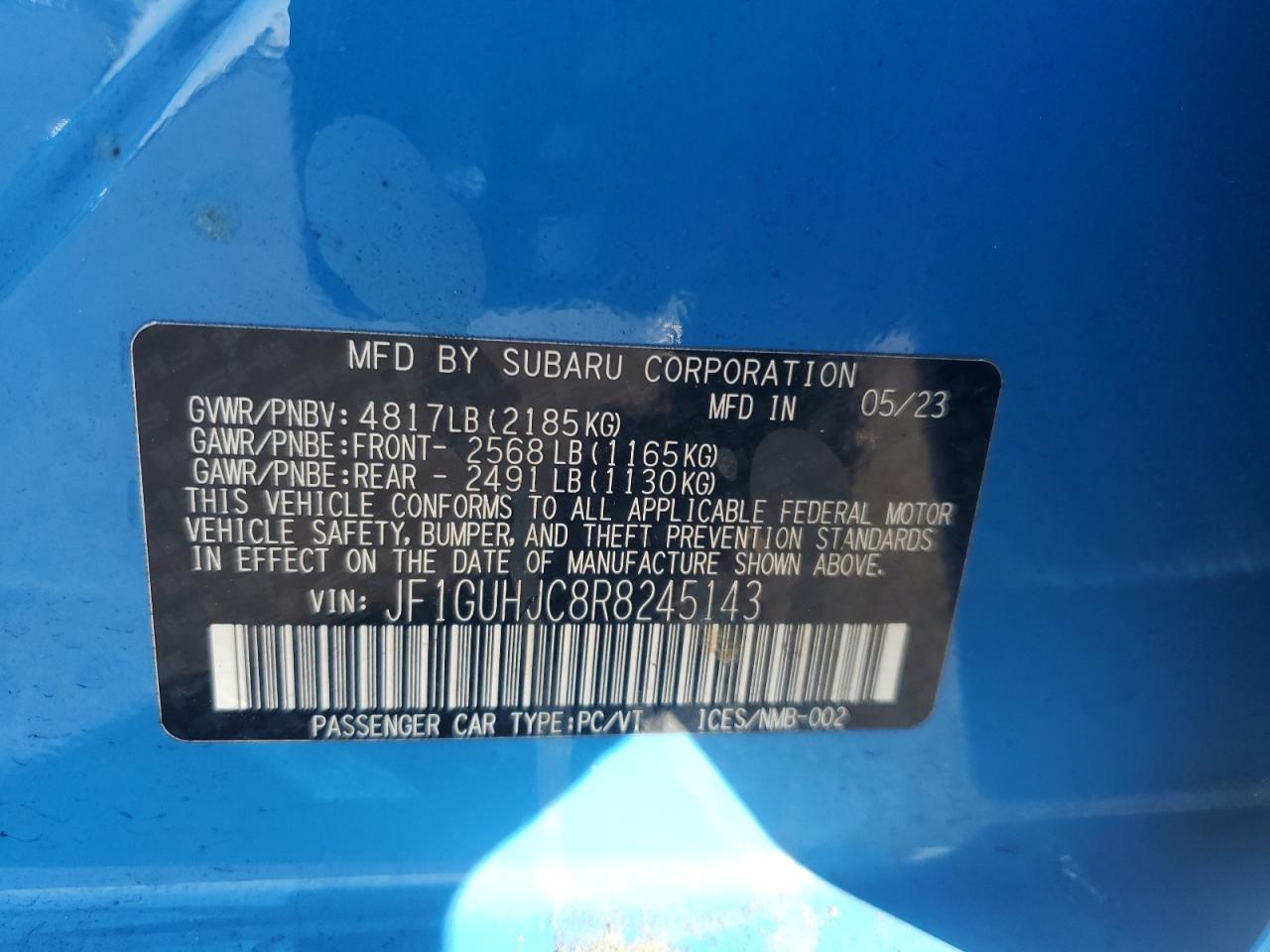 2024 SUBARU IMPREZA