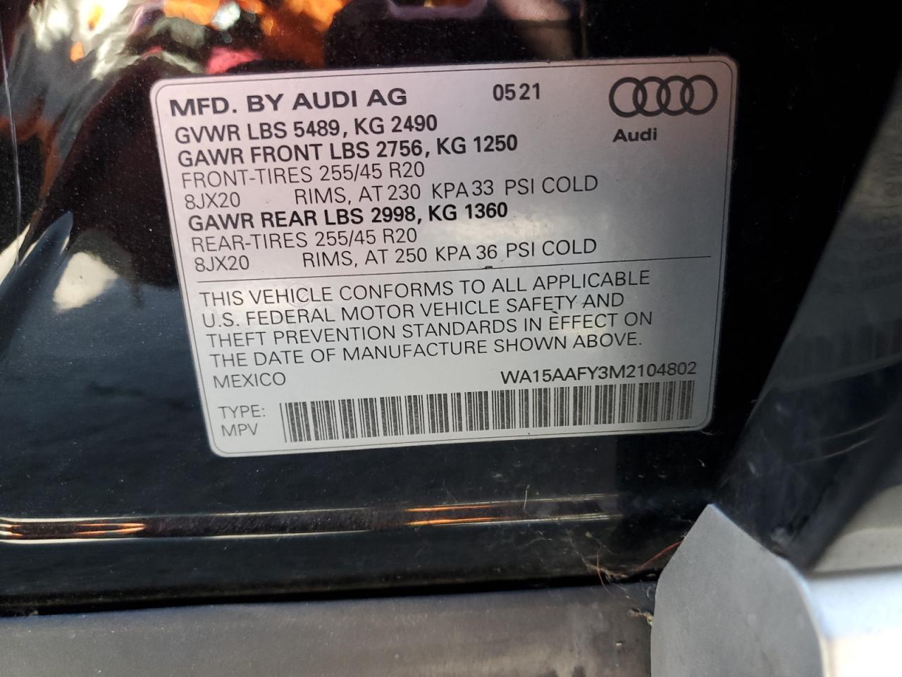 2021 AUDI Q5