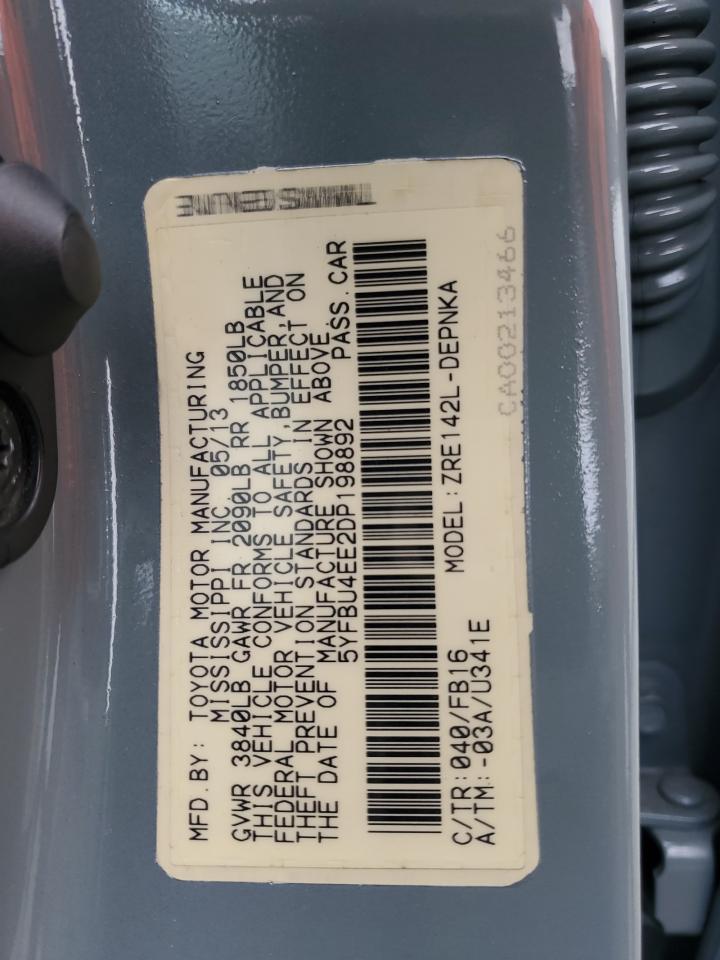 2013 TOYOTA COROLLA