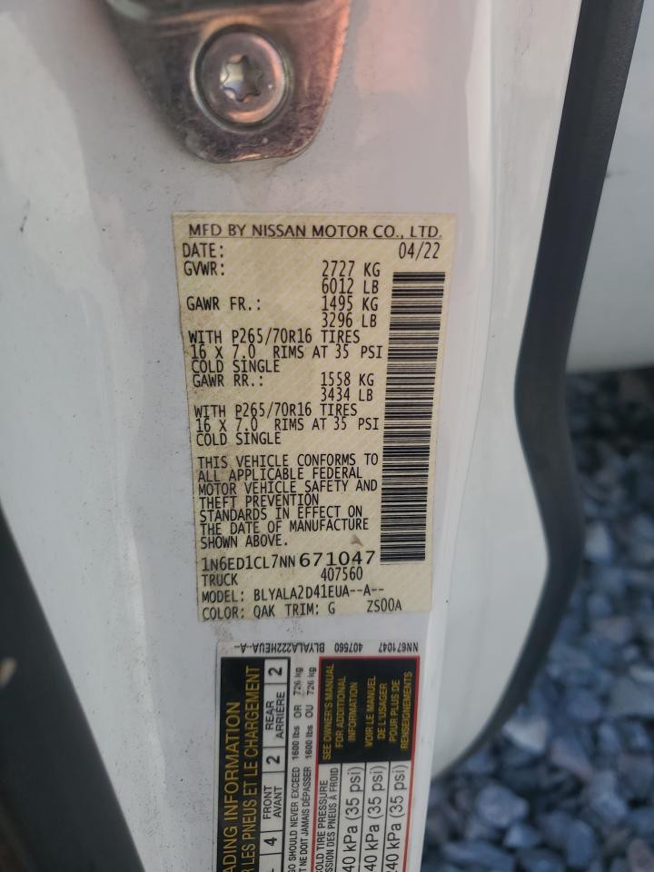 2022 NISSAN Frontier