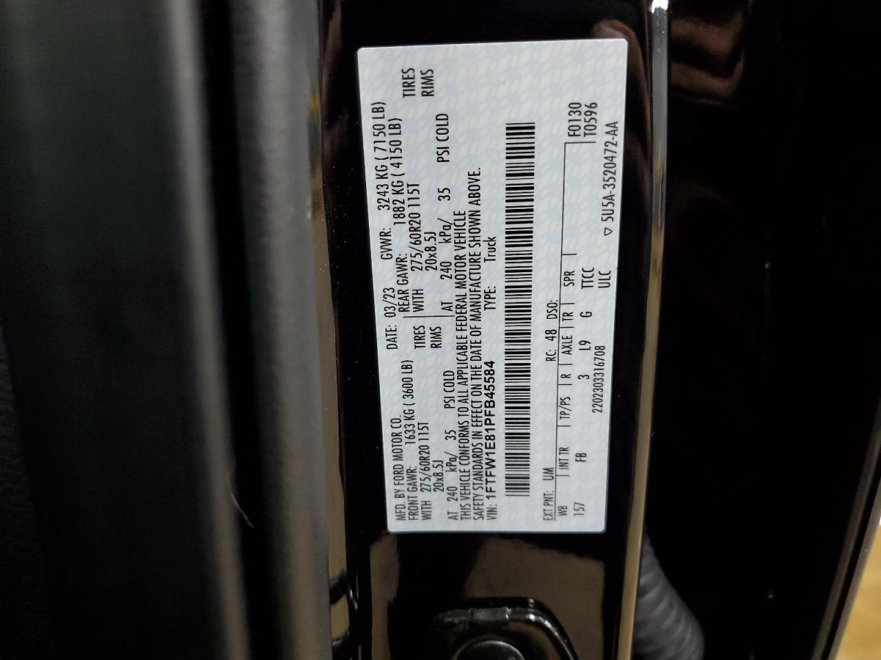 2023 FORD F-150