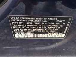 2012 VOLKSWAGEN Passat