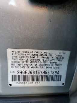 2000 HONDA CIVIC