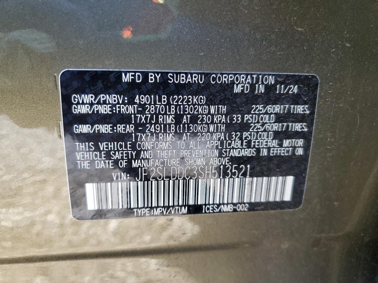 2025 SUBARU FORESTER