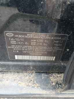 2011 HYUNDAI SONATA