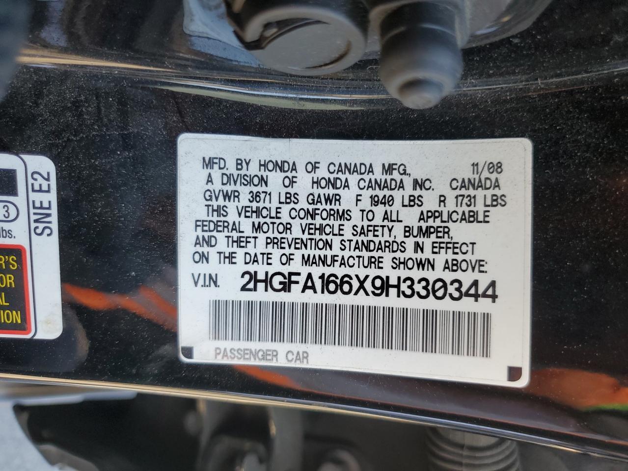 2009 HONDA CIVIC