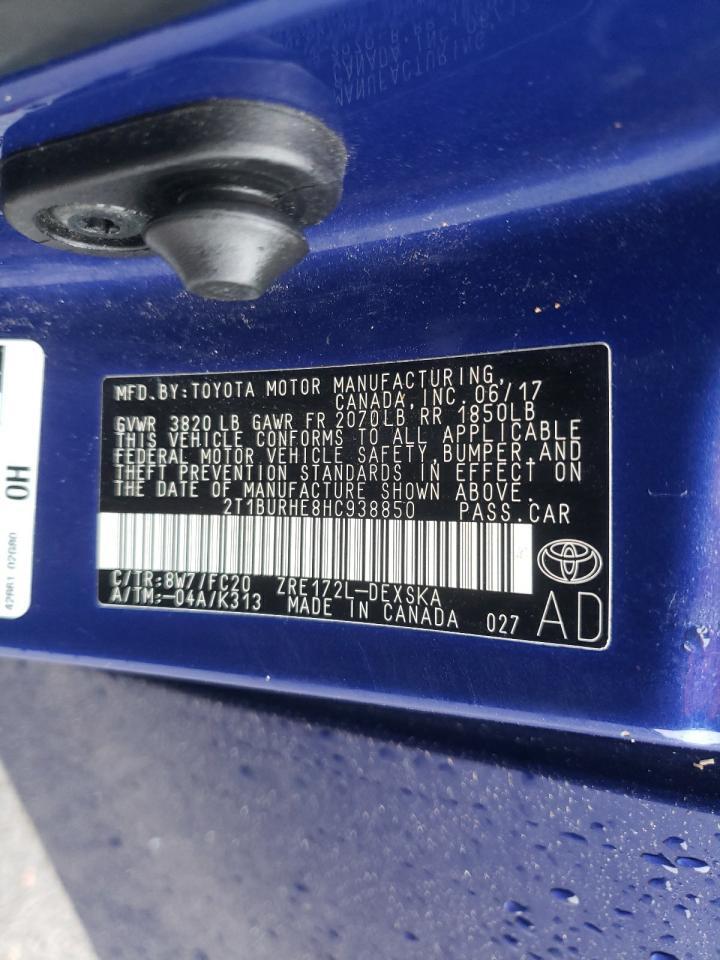 2017 TOYOTA COROLLA
