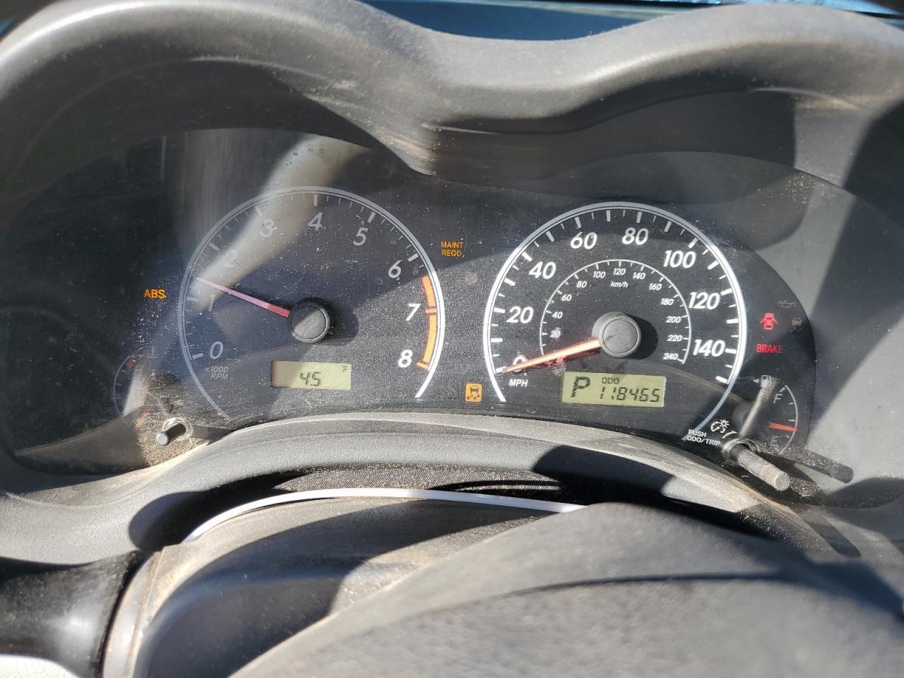 2012 TOYOTA COROLLA