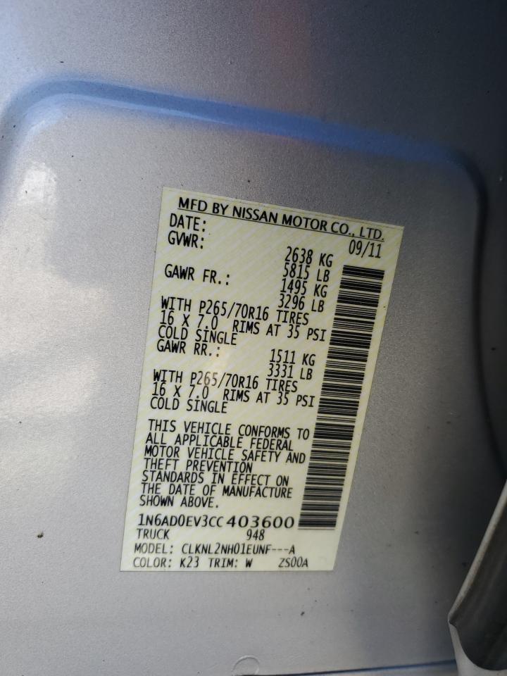 2012 NISSAN Frontier