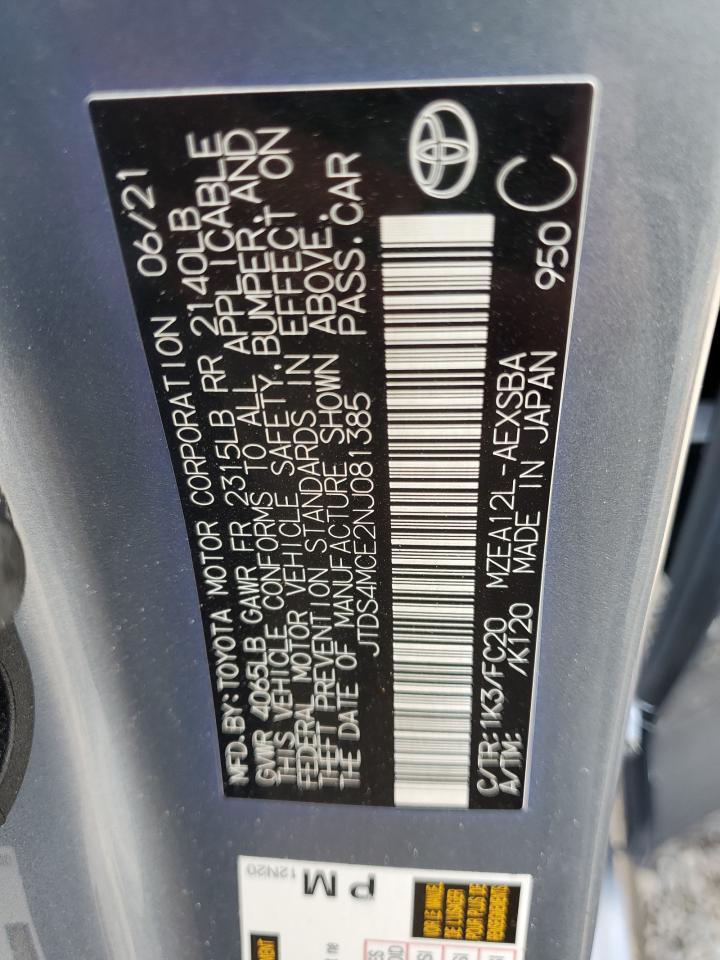2022 TOYOTA COROLLA