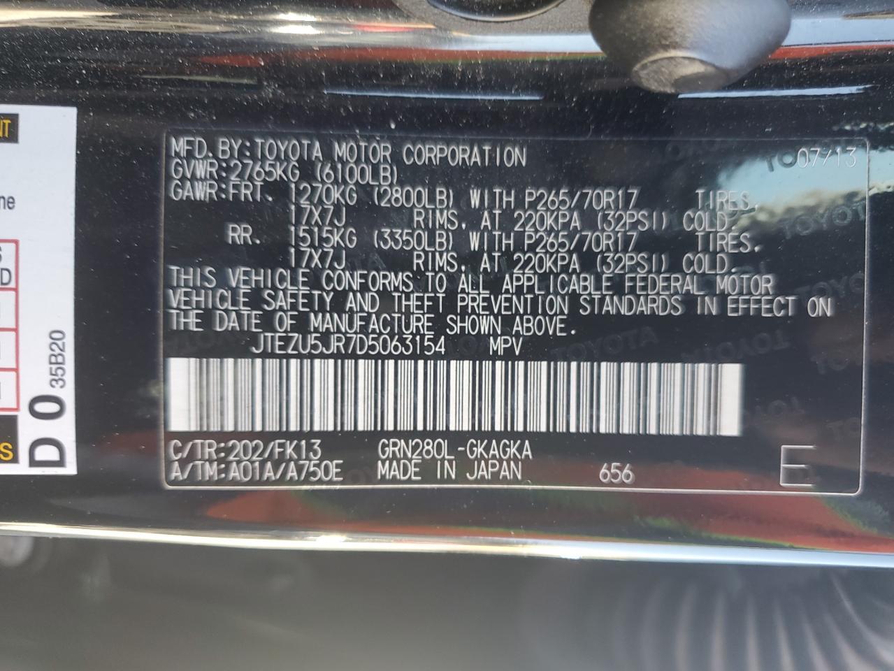 2013 TOYOTA 4Runner